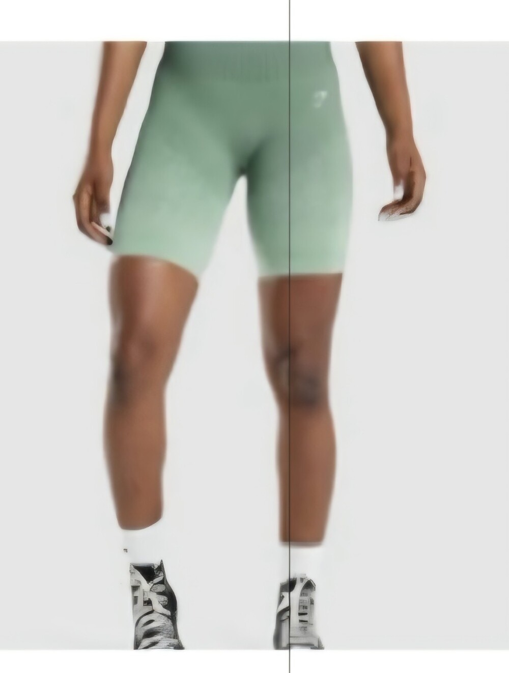 Gymshark Ombre High-Rise Bike Shorts - Light Green